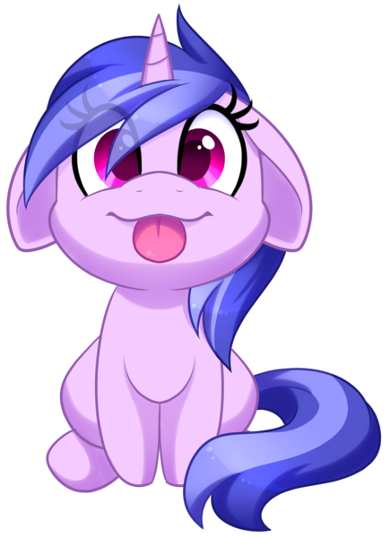Size: 3414x4696 | Tagged: safe, artist:scarlet-spectrum, derpibooru import, part of a set, sea swirl, seafoam, pony, unicorn, :3, :p, adorable face, background pony, colored pupils, commission, cute, eye clipping through hair, female, floppy ears, hnnng, looking at you, mare, mlem, seadorable, silly, simple background, sitting, smiling, solo, tongue out, transparent background, ych result