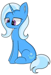 Size: 1024x1510 | Tagged: safe, artist:windy-pony, derpibooru import, trixie, pony, unicorn, female, mare, sad, simple background, sitting, solo, transparent background