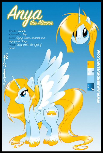 Size: 540x800 | Tagged: safe, artist:sonicsweeti, derpibooru import, oc, oc:anya, unofficial characters only, alicorn, pony, alicorn oc, cutie mark, digital art, female, horn, mare, reference sheet, wings