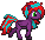 Size: 152x136 | Tagged: animated, artist:kelvin shadewing, derpibooru import, oc, oc:renegade, pegasus, pixel art, safe, simple background, solo, sprite, transparent background, trot cycle, trotting, unofficial characters only