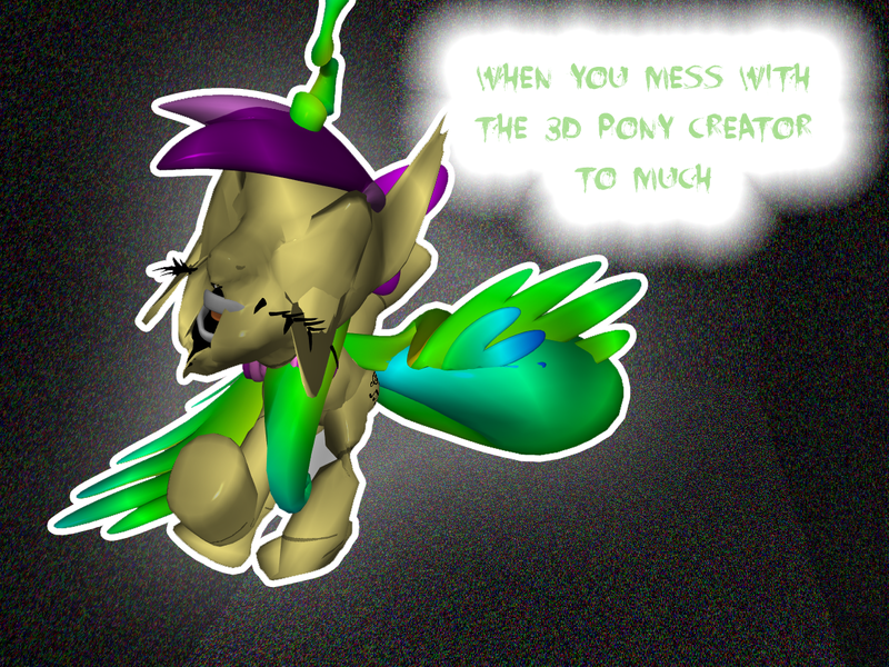 Size: 1200x900 | Tagged: safe, artist:felzin, derpibooru import, oc, oc:felzin, unofficial characters only, alicorn, pony, pony creator, 3d, female, glow, photoshop, ponylumen, silly, solo, stupid, text, why