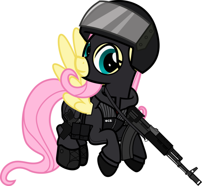 Size: 6000x5528 | Tagged: safe, alternate version, artist:n0kkun, derpibooru import, fluttershy, pegasus, pony, ak-103, assault rifle, badass, balaclava, belt, boots, clothes, cyrillic, female, flutterbadass, flying, fsb, gloves, gun, handgun, helmet, holster, jacket, mare, mask, p-96s, pants, pistol, police, pouch, ppe, rifle, russian, shoes, simple background, solo, transparent background, weapon