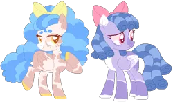 Size: 729x431 | Tagged: safe, artist:kurosawakuro, derpibooru import, oc, unofficial characters only, pegasus, pony, base used, bow, colored hooves, colored pupils, female, hair bow, mare, offspring, parent:biscuit, parent:cozy glow, parent:rumble, pinto, simple background, transparent background