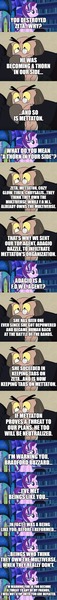 Size: 500x5273 | Tagged: atop the fourth wall, comic, derpibooru import, ducktales, edit, edited screencap, editor:lord you know who, fanfic art, f.o.w.l., implied adagio dazzle, implied cozy glow, implied lord tirek, implied queen chrysalis, linkara, safe, screencap, screencap comic, starlight glimmer