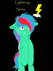 Size: 720x960 | Tagged: safe, artist:dinogrl, derpibooru import, oc, oc:lightning strike, unofficial characters only, pegasus, pony, solo