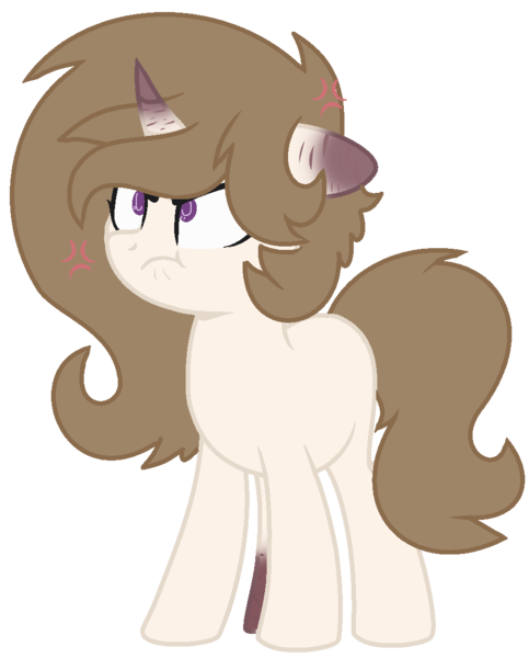 Size: 920x1143 | Tagged: safe, artist:celestial-rue0w0, derpibooru import, oc, oc:solar shine (ice1517), unofficial characters only, pony, unicorn, annoyed, base used, blank flank, commission, cross-popping veins, female, grumpy, mare, scar, simple background, solo, transparent background