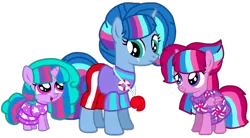 Size: 1258x696 | Tagged: alicorn, alternate universe, artist:徐詩珮, base used, bubbleverse, clothes, derpibooru import, female, filly, lifeguard, magical lesbian spawn, magical threesome spawn, multiple parents, next generation, oc, oc:bubble sparkle, oc:nova sparkle, oc:velvet berrytwist, offspring, parent:glitter drops, parents:glittershadow, parent:spring rain, parents:sprglitemplight, parents:springdrops, parents:springshadow, parents:springshadowdrops, parent:tempest shadow, parent:twilight sparkle, safe, series:sprglitemplight diary, series:sprglitemplight life jacket days, series:springshadowdrops diary, series:springshadowdrops life jacket days, siblings, simple background, sisters, teenager, transparent background