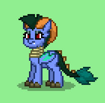 Size: 210x205 | Tagged: safe, derpibooru import, oc, oc:empress seraph, unofficial characters only, dragon, pony, pony town, aggressive, antagonist, beyond equestria, claws, dragon clan, dragoness, fangs, female, horns, intimidating, leader, neck rings, oc villain, pixel art, scales, scaly, scowl, spiked tail, sprite, tail, villainess, wings