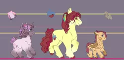 Size: 2160x1055 | Tagged: safe, artist:kiwigoat-art, derpibooru import, apple bloom, scootaloo, sweetie belle, earth pony, pegasus, unicorn, redesign, solo