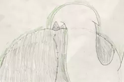 Size: 1248x830 | Tagged: anus, artist:whistle blossom, butt, butt fluff, butt only, centaur, derpibooru import, dock, dock piercing, female, female pov, fluffy, frenemies (episode), implied chrysalis, implied chrysirek, implied shipping, implied straight, lord tirek, magic, magic aura, male, nudity, offscreen character, piercing, plot, pov, simple background, simplistic anus, solo, solo male, suggestive, tirump, traditional art, white background