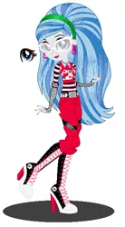 Size: 340x616 | Tagged: safe, artist:cookiechans2, artist:machakar52, derpibooru import, undead, zombie, equestria girls, barely eqg related, base used, boots, clothes, converse, crossover, ear piercing, earring, equestria girls style, equestria girls-ified, fingerless gloves, ghoulia yelps, glasses, gloves, headband, high heel boots, high heels, jewelry, mattel, monster high, piercing, shoes