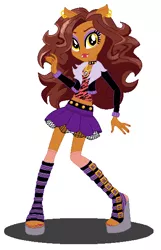 Size: 386x598 | Tagged: safe, artist:cookiechans2, artist:machakar52, derpibooru import, werewolf, equestria girls, barely eqg related, base used, clawdeen wolf, clothes, crossover, ear piercing, earring, equestria girls style, equestria girls-ified, jewelry, mattel, monster high, necklace, piercing, shoes