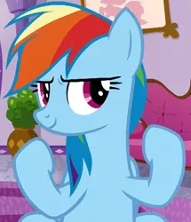 Size: 828x964 | Tagged: safe, derpibooru import, screencap, rainbow dash, pegasus, pony, deep tissue memories, spoiler:deep tissue memories, spoiler:mlp friendship is forever, cropped, solo