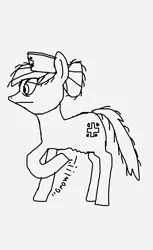 Size: 640x1047 | Tagged: artist needed, safe, derpibooru import, nurse redheart, earth pony, pony, exhausted, female, hungry, mare, monochrome, starving, stomach growl, stomach noise