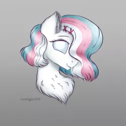 Size: 3000x3000 | Tagged: safe, artist:darklight1315, derpibooru import, oc, oc:ghost pone, ghost, ghost pony, pony, undead, bust, cute, gradient background, portrait, re:questria, solo