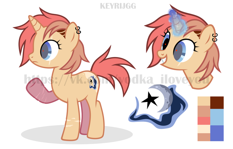 Size: 2500x1600 | Tagged: safe, artist:keyrijgg, derpibooru import, oc, pony, unicorn, adoptable, art, female, reference, simple background, watermark, white background