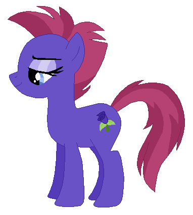 Size: 382x427 | Tagged: safe, artist:optimusv42, derpibooru import, oc, oc:purple rose, earth pony, pony, friendship troopers, my little pony friendship troopers, punk