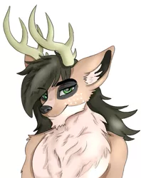Size: 433x548 | Tagged: anthro, anthro oc, artist:jbond, deer, derpibooru import, oc, oc:jacky breeze, safe, simple background, solo, unofficial characters only, white background