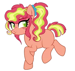 Size: 2300x2162 | Tagged: safe, artist:angei-bites, derpibooru import, oc, earth pony, pony, female, magical lesbian spawn, mare, offspring, parent:babs seed, parent:petunia paleo, simple background, solo, transparent background