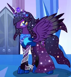 Size: 859x929 | Tagged: alicorn, alicorn oc, artist:paolahedgehog, crystal palace, derpibooru import, horn, oc, oc:galaxy nova, safe, solo, wings