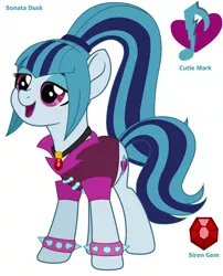 Size: 1184x1463 | Tagged: safe, artist:paolahedgehog, derpibooru import, sonata dusk, ponified, earth pony, pony, equestria girls, equestria girls ponified, gem, simple background, siren gem, solo, white background