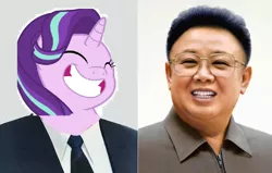 Size: 898x570 | Tagged: communism, derpibooru import, dictator, human, irl, irl human, kim il-sung, kim jong-il, north korea, photo, safe, stalin glimmer, starlight glimmer