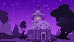 Size: 673x379 | Tagged: animated at source, artist:vanripper, carousel boutique, derpibooru import, fanfic, fanfic:like fine wine, flash, night, no pony, safe, stars, tree