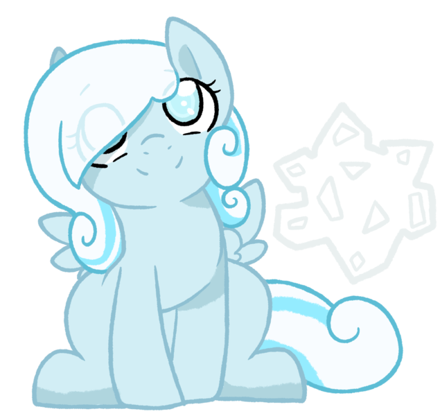 Size: 1359x1285 | Tagged: safe, artist:cloureed, derpibooru import, oc, oc:snowdrop, unofficial characters only, pegasus, pony, cute, eye clipping through hair, female, ocbetes, simple background, sitting, smiling, solo, transparent background