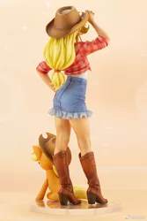 Size: 667x1000 | Tagged: safe, derpibooru import, kotobukiya, applejack, earth pony, human, pony, human ponidox, humanized, kotobukiya applejack, self ponidox