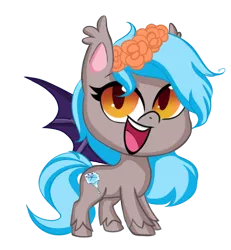 Size: 698x756 | Tagged: safe, artist:havoxious, derpibooru import, oc, oc:moon bloom, unofficial characters only, bat pony, bat pony oc, bat wings, simple background, solo, transparent background, wings