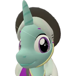 Size: 726x720 | Tagged: safe, artist:topsangtheman, derpibooru import, cornetta, pony, unicorn, 3d, bust, close-up, clothes, hat, looking at you, simple background, solo, source filmmaker, transparent background, uniform