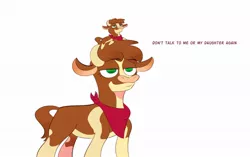 Size: 1762x1110 | Tagged: arizona cow, artist:another_pony, community related, cow, derpibooru import, don't talk to me or my son ever again, fanart, safe, them's fightin' herds