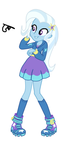 Size: 754x1710 | Tagged: safe, artist:gmaplay, derpibooru import, trixie, equestria girls, boots, clothes, cute, hoodie, miniskirt, shoes, simple background, skirt, socks, solo, transparent background, vector