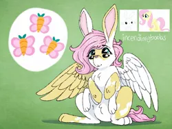 Size: 1280x960 | Tagged: safe, artist:incendiaryboobs, derpibooru import, angel bunny, fluttershy, oc, hybrid, pony, rabbit, animal, cutie mark, four eyes, fusion, multiple eyes, multiple limbs, six legs, wat