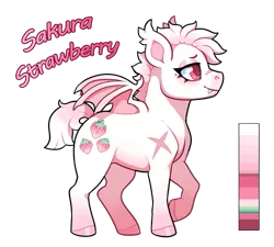 Size: 815x734 | Tagged: safe, artist:lastnight-light, derpibooru import, oc, oc:sakura strawberry, bat pony, pony, female, mare, simple background, solo, transparent background