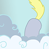 Size: 100x100 | Tagged: safe, artist:foxbeast, derpibooru import, derpy hooves, pegasus, pony, animated, ass up, bubble butt, butt, butt shake, cloud, cute, derpabetes, derpy doing derpy things, female, gif, gif for breezies, mare, picture for breezies, solo, wiggle
