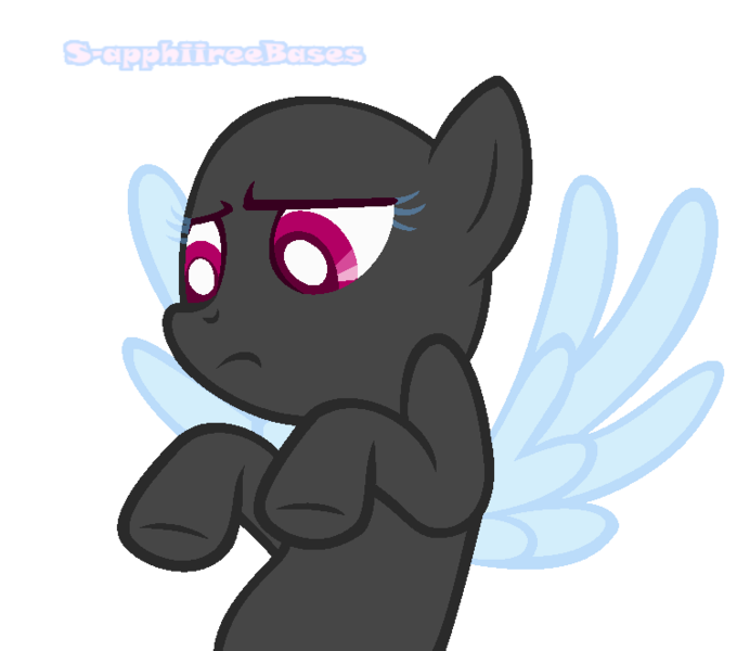 Size: 750x662 | Tagged: safe, artist:malachitebases, derpibooru import, oc, unofficial characters only, pegasus, pony, bald, base, bust, female, mare, pegasus oc, simple background, solo, transparent background, wings