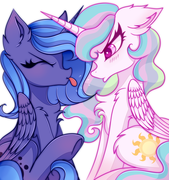 Size: 3300x3500 | Tagged: safe, artist:mite-lime, derpibooru import, princess celestia, princess luna, alicorn, pony, :p, blushing, chest fluff, colored pupils, cute, cutelestia, duo, ear fluff, eyes closed, female, filly, floppy ears, fluffy, glare, high res, leg fluff, lunabetes, mare, missing accessory, pouting, princess, raspberry, royal sisters, s1 luna, shoulder fluff, sibling rivalry, siblings, simple background, sisters, sitting, tongue out, transparent background, underhoof, woona, younger