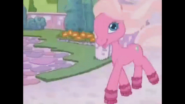 Size: 600x338 | Tagged: safe, derpibooru import, cheerilee (g3), pinkie pie (g3), starsong, sweetie belle (g3), toola roola, earth pony, pegasus, pony, unicorn, animated, commercial, cute, female, frame by frame, g3.5, gif, mare, my little pony logo, roller skates