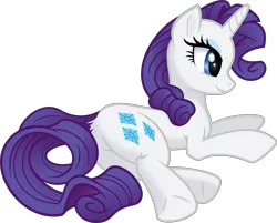 Size: 5500x4415 | Tagged: safe, artist:kp-shadowsquirrel, artist:negatif22, derpibooru import, rarity, pony, unicorn, .svg available, absurd resolution, cute, female, mare, profile, prone, raribetes, simple background, solo, transparent background, vector