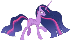 Size: 1280x744 | Tagged: safe, artist:andoanimalia, derpibooru import, edit, princess twilight 2.0, twilight sparkle, twilight sparkle (alicorn), alicorn, pony, the last problem, accessory-less edit, crown, ethereal mane, female, hoof shoes, jewelry, mare, missing accessory, peytral, regalia, simple background, transparent background, vector