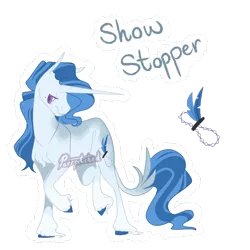 Size: 2000x2000 | Tagged: safe, artist:parrpitched, deleted from derpibooru, derpibooru import, oc, oc:show stopper, pony, unicorn, female, magical lesbian spawn, mare, offspring, parent:rarity, parent:trixie, parents:rarixie, simple background, solo, transparent background