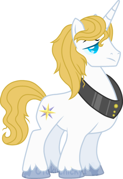 Size: 1024x1487 | Tagged: safe, artist:otakuchicky1, derpibooru import, prince blueblood, pony, unicorn, alternate universe, male, older, simple background, solo, stallion, transparent background