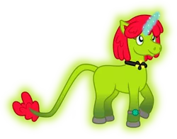 Size: 5092x4000 | Tagged: safe, artist:melisareb, derpibooru import, oc, oc:radiante radium, ponified, unofficial characters only, object pony, original species, pony, radioactive pony, unicorn, .svg available, absurd resolution, barely pony related, clairev, female, glow, glowing body, glowing horn, horn, inkscape, klara viskova, looking up, magic, mare, radioactive, simple background, solo, style emulation, transparent background, vector, watch