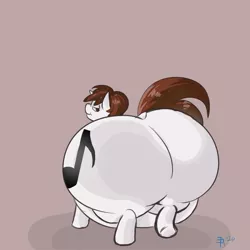 Size: 3000x3000 | Tagged: alicorn, artist:epicenehs, bedroom eyes, belly, bhm, big belly, butt, commission, derpibooru import, fat, huge belly, huge butt, impossibly large belly, impossibly large butt, large butt, looking back, male, oc, oc:neo star, smiling, smirk, solo, stallion, suggestive