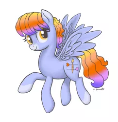 Size: 2537x2606 | Tagged: safe, artist:caulfieldsprice, derpibooru import, oc, pegasus, pony, cutie mark, female, flying, mare, original character do not steal, wings