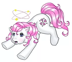 Size: 550x477 | Tagged: safe, derpibooru import, sundance, earth pony, circling stars, clumsy, derp, dizzy, g1, ouch