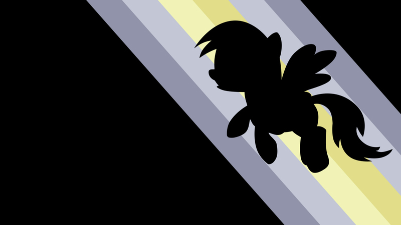 Size: 1920x1080 | Tagged: safe, artist:phantombadger, artist:sierraex, derpibooru import, edit, derpy hooves, pegasus, pony, female, mare, minimalist, modern art, silhouette, solo, wallpaper, wallpaper edit