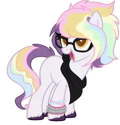 Size: 2100x2200 | Tagged: safe, artist:angei-bites, artist:bittersweetcandy, derpibooru import, oc, unofficial characters only, earth pony, pony, base used, colored pupils, female, glasses, mare, simple background, solo, transparent background