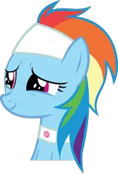 Size: 8212x12056 | Tagged: safe, artist:orbitalxd, derpibooru import, rainbow dash, pegasus, pony, deep tissue memories, spoiler:deep tissue memories, crying, deviantart, sad smile, spa pony rainbow dash, tears of joy, vector